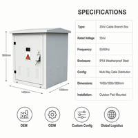 Caja de Distribución de Cables para Exteriores Resistente a la Intemperie Wanbo -280 35kV, Gabinete de Conexión de Cables de Alta Tensión