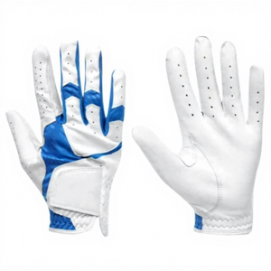 All Weather Professional Golf Gloves Cabretta Leather Palm Air Mesh <b>Top</b> Waterproof Anti-slip Men's Professional Use Buckle Hands - Product Image 1