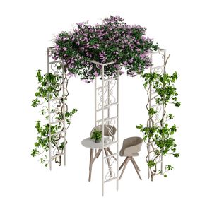 Lengkungan upacara pernikahan: kanopi pernikahan luar ruangan latar belakang logam dudukan taman Pergola Gola untuk pertunangan - Product Image 5