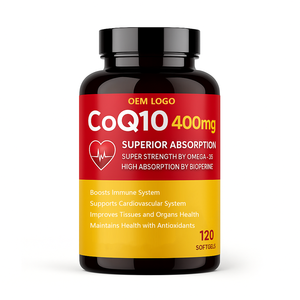 Offre Spéciale – Gélules Molles OEM Antioxydantes pour la Santé Cardiaque et l'Énergie – 120 Comprimés Végétaliens Quotidiens de CoQ10-400mg avec PQQ - Product Image 1