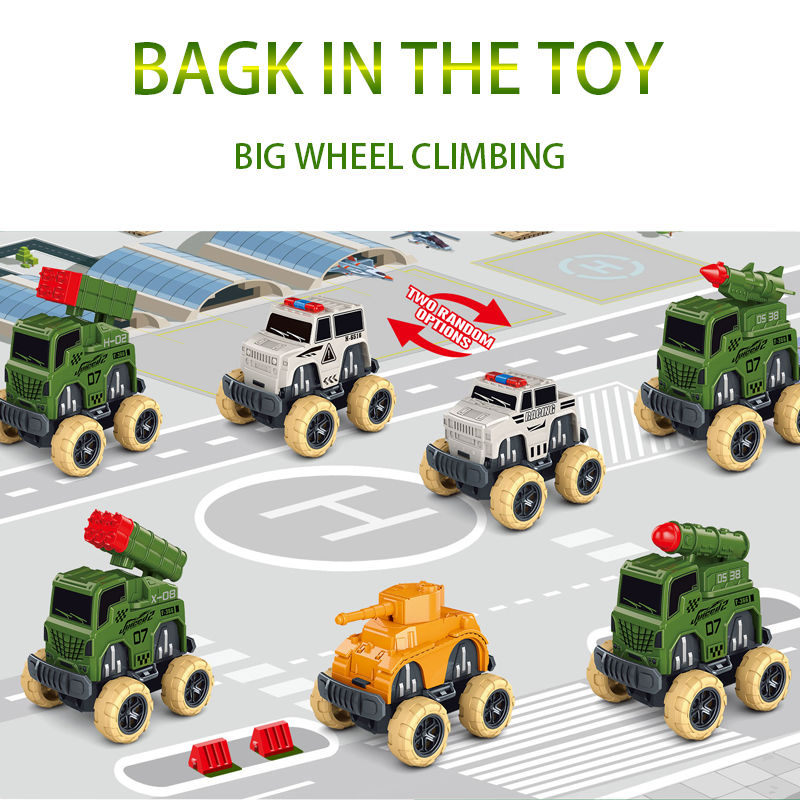 6 véhicules militaires