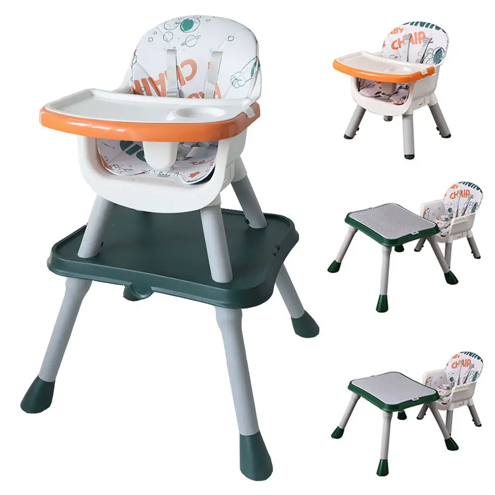 Chaise haute d'alimentation pour bébé 4 en 1 babyhochstuhl silla de comer para bebes table à manger et chaise pour bébé