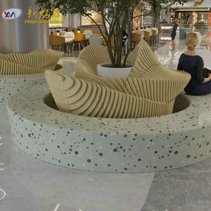 Nuevos Materiales de Construcción de Piedra, Banco de Terrazo Gris 19328364411, Uso Interior y Exterior - Product Image 2