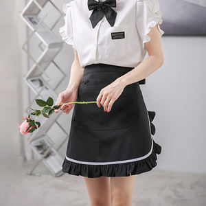 Tablier rétro mignon à volants pour <span class=keywords><strong>femme</strong></span>, costume <span class=keywords><strong>de</strong></span> serveuse, cosplay, déguisement <span class=keywords><strong>de</strong></span> <span class=keywords><strong>femme</strong></span> <span class=keywords><strong>de</strong></span> chambre pour Halloween, tabliers pour la cuisine et la cuisson - Product Image 3