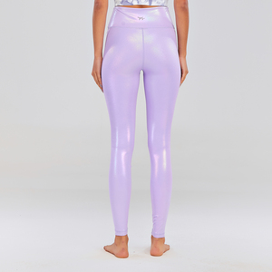 Yoga Fitness <strong>Shiny</strong> Foil Nylon Pants <strong>Leggings</strong> <strong>Ladies</strong> Gym Tights Workout Yoga <strong>Leggings</strong> Women - Product Image 6