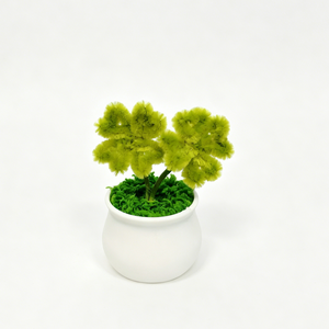 Plante en pot trèfle à quatre feuilles torsadée faite à la main, symbole d'amour éternel, décoration intérieure et cadeau pour occasions spéciales - Product Image 2
