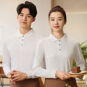 Camisa Polo de Manga Larga Personalizada para Mujer, Uniformes de Trabajo Transpirables de Poliéster para Estudio de Arte, Ropa de Otoño - Product Image 4