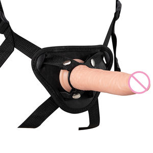 Godemichet Strap-On Femme en PVC avec Ventouse, Godemichet Réaliste Portable avec Harnais et Ceinture, Jouet Sexuel Lesbien pour Femme - Product Image 1