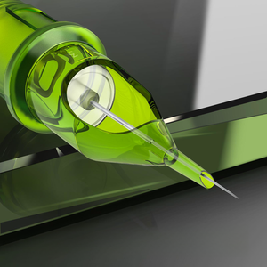 Aiguilles de tatouage YABA vertes stérilisées de marque privée doublure ronde Bugpin 3RL 5RL 7RL 9RL 11RL cartouches d'aiguille de tatouage OEM - Product Image 2