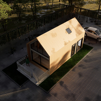 Maison moderne de luxe en bois naturel au design écologique Grandes maisons avec cabine Toit triangulaire Maison préfabriquée pour vivre