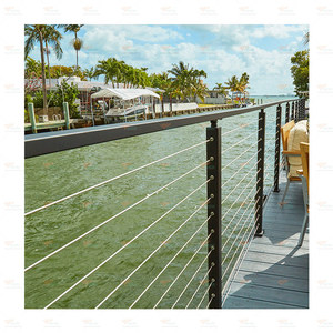 נירוסטה מלאה מתכת מרפסת דק מסגרת מסגרת הוביל אורות sus304 מתח ביטחון חבל תיל עבור קניון מרפסת קניון - Product Image 3