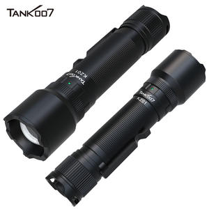TANK007 KZ01 impermeable recargable LED linterna <span class=keywords><strong>de</strong></span> alta potencia Zoomable antorcha luz táctica <span class=keywords><strong>de</strong></span> largo alcance antorcha lámpara USB carga - Product Image 1