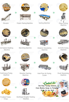 Yumai complete set aardappelchips- en chipsverwerkingslijn, volautomatische machines voor het maken van diepvriesfrieten