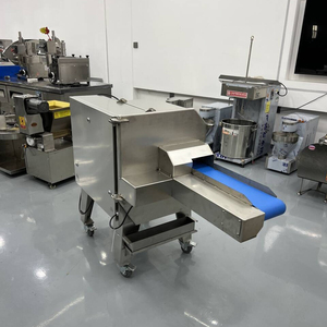 Machine de découpe automatique de viande fraîche sur convoyeur, en acier inoxydable SUS304, pour bœuf cru, porc, <span class=keywords><strong>poulet</strong></span>, poitrine de <span class=keywords><strong>poulet</strong></span> - Product Image 3