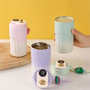 Thermos intelligent en acier inoxydable à double paroi avec affichage de la température, logo personnalisé, LED numérique, tasse à café, maintien thermique de 12 à 24 heures - Product Image 2