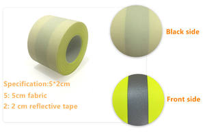 Ingrosso EN14116 ad alta visibilità fluorescente giallo riflettente ignifugo FR poliestere tessuto di cotone nastro da cucire - Product Image 3