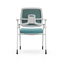 Chaise pliante en maille de conférence de bureau chaise de formation ergonomique chaise pliable de bras de salle de classe d'école moderne