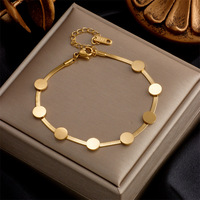 Brazalete de Moda al por Mayor Pulseras de Acero Inoxidable con Mariposa Brazalete de Cadena de Plata Chapado en Oro de 18K para Mujer