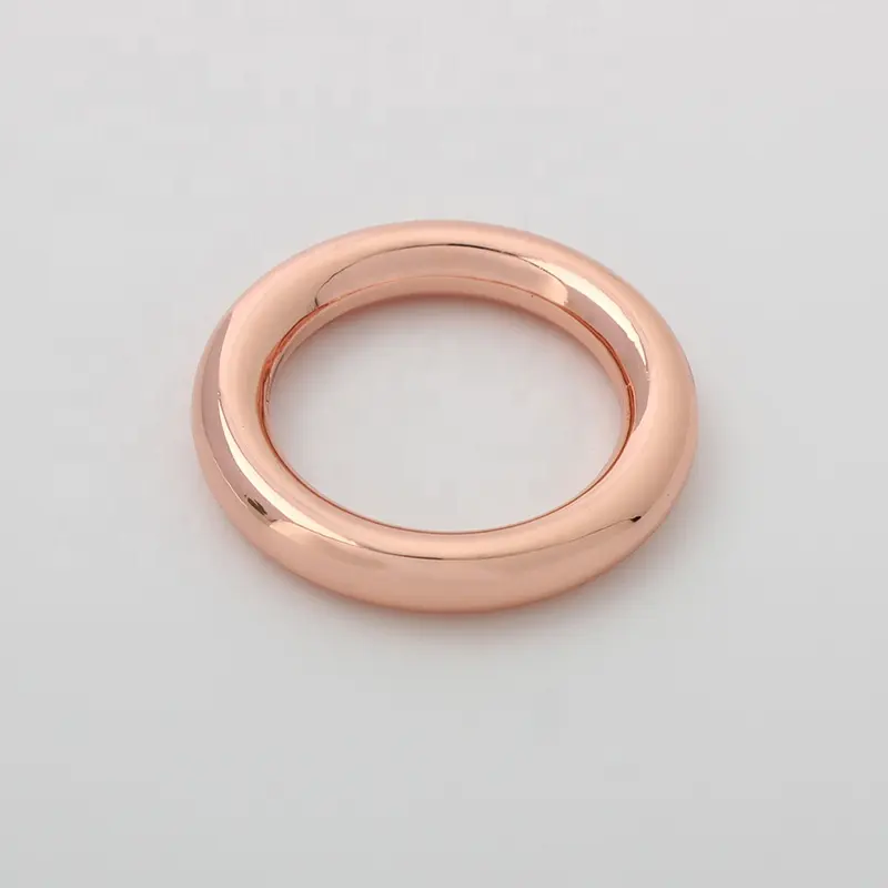 Nolvo World 5 Farben 20*28mm Roségold Metall O Ring runde Kante geschweißte Tor Ring verschluss für Taschen riemen