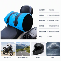 Sacoche de Selle Moto Imperméable Réfléchissante pour Siège Arrière, Sac Sec pour Longues Trajets en Extérieur, Fabriqué en Chine, Sans Fermeture