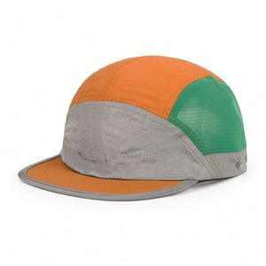 Casquette de baseball 7 panneaux personnalisée en usine, bicolore, imperméable, style sportif, à visière plate, pour le sport, la course et le camping - Product Image 2