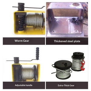 Argano a vite manuale a turbina da 250 kg MKVS, autobloccante bidirezionale, auto-frenante da 500 kg, vendita diretta dalla fabbrica - Product Image 3