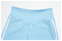 Ensemble de sport 4 pièces personnalisé avec logo pour femme : soutien-gorge de sport, débardeur, leggings taille haute et pantalon évasé de yoga