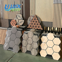 Panneau mural acoustique moderne, imperméable, en MDF, forme spéciale, nouveau style, insonorisant pour usage domestique et de divertissement