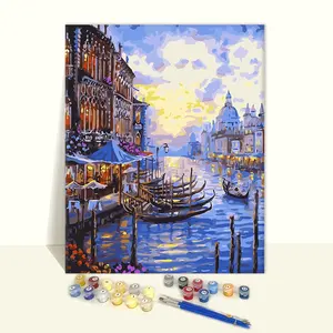 40x50 Handicraft DIY Wall Art Home Decor Venice Cityscape Oil Painting Gift Kits