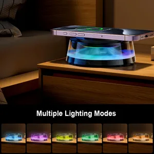 Đầy màu sắc <span class=keywords><strong>LED</strong></span> ánh sáng sang trọng khuếch tán không khí sạc không dây đa chức năng đám mây cảnh quan hương liệu máy chúng tôi 5V/2A 9V/2A - Product Image 6