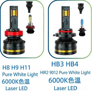 Lampadine LED per Fari Auto UGGV H9 H11 9005 HB3 200W 90000LM Super Luminose 6500K 12V/24V CANbus Senza Errori Plug & Play -40°C~+80°C - Product Image 4