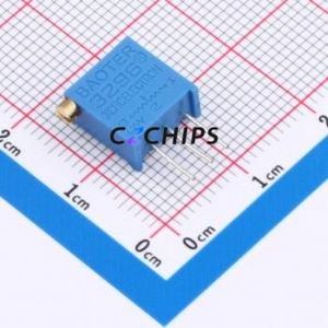 ตัวต้านทาน/โพเทนชิโอมิเตอร์แบบปรับได้สำหรับ3296X-101ผ่านชิ้นส่วนรู (THT)-3P, ตัวต้านทาน9.5x4.8มม. 100Ohm 10% 500mW 250ppm/℃ - Product Image 1