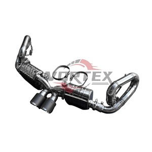 Vortex SS304 Valvetronic Exhaust fits Porsche 911 Carrera 991 GT3 4.0 Performance Racing Muffler Carbon Tips System <b>Kit</b> - Product Image 3