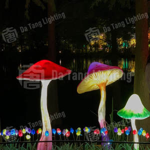 Glow Mushroom Decorative Lamp Outdoor Garden Ornament Lighting For <b>Holiday</b> Night Scenes - Product Image 2
