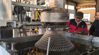 Machine de fabrication de filets géo-synthétiques rigides entièrement automatique 2D 3D HDPE PE à mailles plates