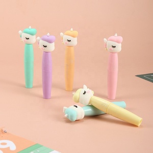 Resaltador <span class=keywords><strong>de</strong></span> papelería, marcador fluorescente <span class=keywords><strong>de</strong></span> <span class=keywords><strong>unicornio</strong></span>, bolígrafo <span class=keywords><strong>de</strong></span> 6 colores, marcador lindo - Product Image 2