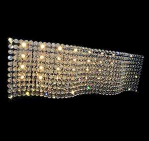 OEM Venta caliente de lujo de iluminación Rectangular Mesa de comedor K9 Crystal Raindrop Chandelier Lámpara colgante - Product Image 3