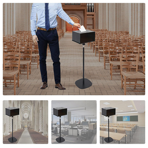 Jh-Mech Tầng Thường Vụ Cung Cấp Hộp Nâng Cấp Bỏ Phiếu Cuộc Thi Sử Dụng Nhiệm Vụ Nặng Nề Kim Loại Khóa Gợi Ý Hộp Với Đứng - Product Image 3