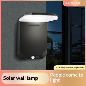 مصباح جداري شمسي خارجي مقاوم للماء مع مستشعر حركة للحدائق والأفنية والممرات والشرفات والدرج والفيلات - Product Image 3