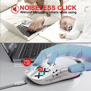 Popolare T90 triplo modalità <span class=keywords><strong>Mouse</strong></span> Wireless 6D cablato/2.4G/BT connessione RGB <span class=keywords><strong>Mouse</strong></span> ottico da gioco senza fili per Computer PC - Product Image 2