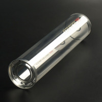 Emballage de cylindre Tube en plastique PVC recyclé transparent Boîte d'emballage personnalisée Boîte cylindrique artisanale de cadeau avec impression couleur de logo