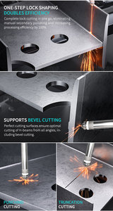   สำหรับเหล็กเอชบีม: ตัดเหล็กเอชบีม, เหล็กสี่เหลี่ยม; รองรับการตัด - Product Image 6