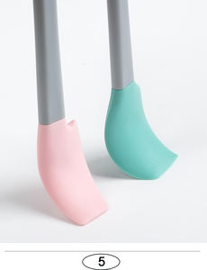 Kits de pâtisserie écologiques et non toxiques pour enfants, ustensiles de cuisine en silicone sans BPA, spatule, brosse, cuillère, ensemble de 5, lavable au lave-vaisselle - Product Image 4