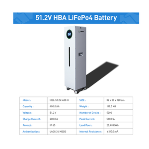 ตู้เก็บพลังงานแสงอาทิตย์แบบประหยัดพลังงาน 51.2V 400Ah 20.48kWh พร้อมระบบจัดการแบตเตอรี่อัจฉริยะ (BMS) สำหรับระบบโซลาร์เซลล์และระบบไฟฟ้าในที่อยู่อาศัย - Product Image 1