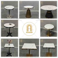 Personnalisé Industriel Pierre Blanc Marbre Salle à Manger Hôtel Café Restaurant Mobilier Table Chaise Durable Offre Spéciale pour L'école En Plein Air
