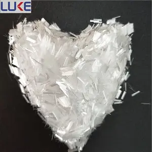 Polypropylene Fibers PP Stable Fiber For Concrete Synthetic Staple Fibers 3 Mm- 19 Mm