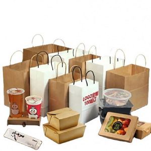 2026 New RC Large Brown No Handles Takeaway Paper <b>Bags</b> for Bread Fruits Vegetables Sandwich Grocery Paper <b>Bag</b> - Product Image 2