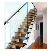 Marche ajustable en acier, balustrade métallique, escalier droit, utilisé