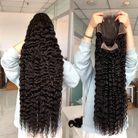 Perruque bouclée naturelle birmane de 30 pouces, perruque frontale en dentelle HD 13x6, vente en gros, perruque sans colle en cheveux humains indiens bruts 12A pour femmes noires