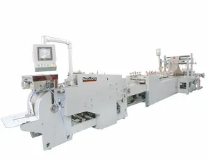 Nanjiang HD-430-1 Semi Automatische Roll Fed Vierkante Bodem Papieren Zak Making Machine Zakbodem Breedte 80-170Mm